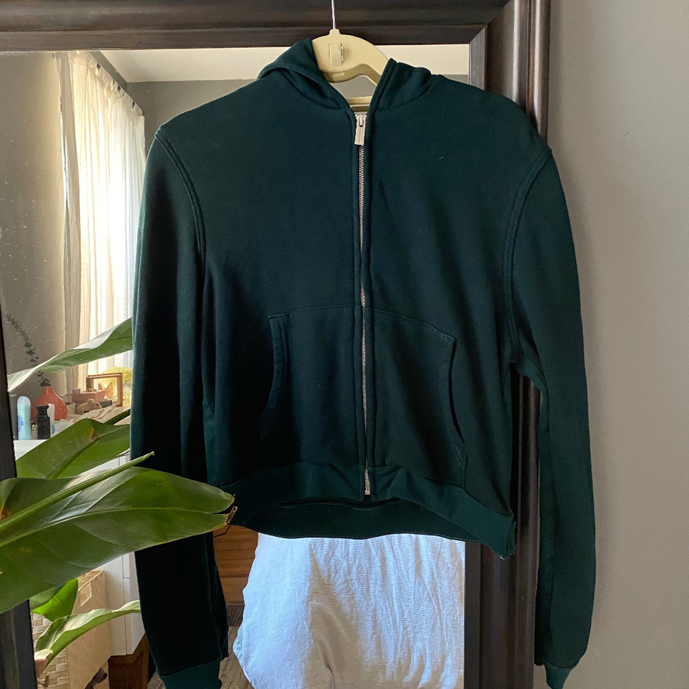 Cotton Citizen Atlantic Green Cotton /Denim Hoodie